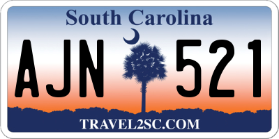 SC license plate AJN521