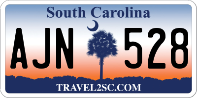 SC license plate AJN528