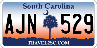 SC license plate AJN529