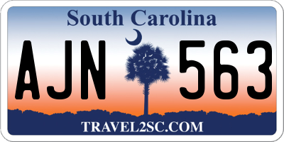 SC license plate AJN563