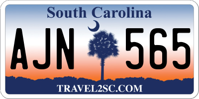 SC license plate AJN565