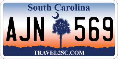SC license plate AJN569
