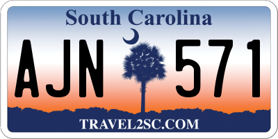 SC license plate AJN571