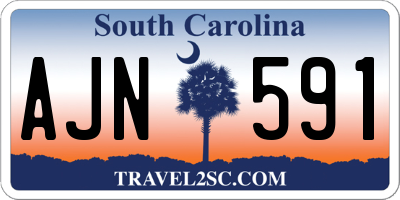 SC license plate AJN591