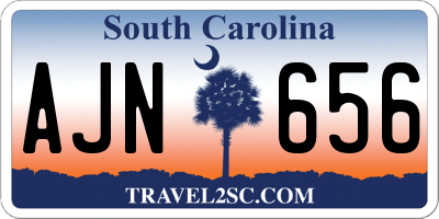 SC license plate AJN656