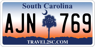 SC license plate AJN769