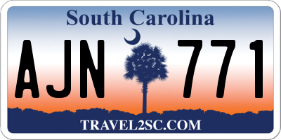 SC license plate AJN771