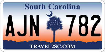 SC license plate AJN782