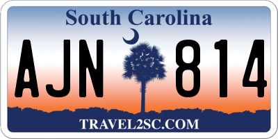 SC license plate AJN814
