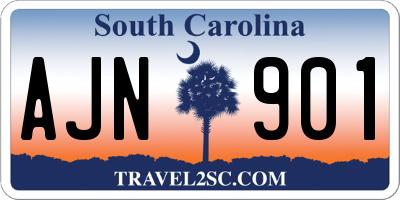 SC license plate AJN901