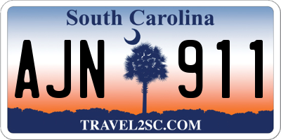 SC license plate AJN911