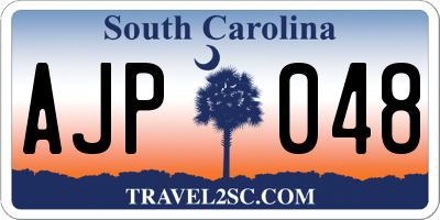 SC license plate AJP048