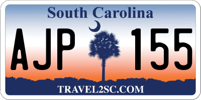 SC license plate AJP155