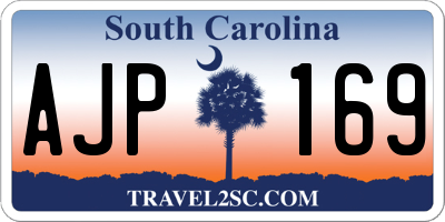 SC license plate AJP169