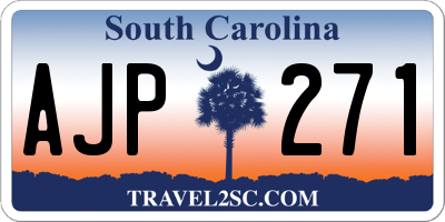 SC license plate AJP271