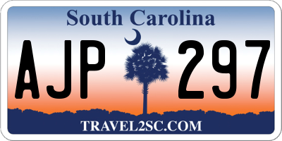 SC license plate AJP297