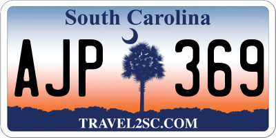 SC license plate AJP369