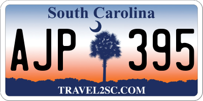 SC license plate AJP395