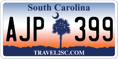 SC license plate AJP399
