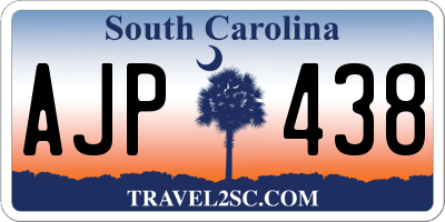 SC license plate AJP438