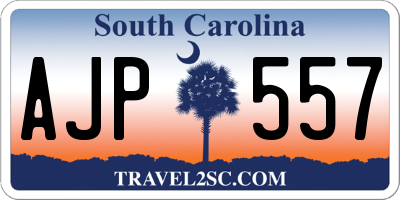 SC license plate AJP557