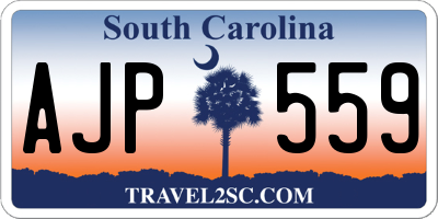 SC license plate AJP559