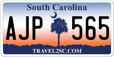 SC license plate AJP565