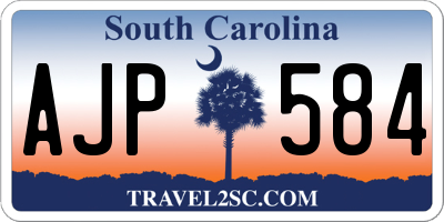 SC license plate AJP584