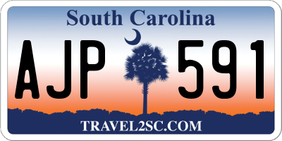 SC license plate AJP591