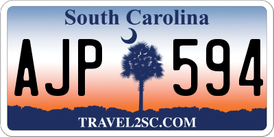 SC license plate AJP594