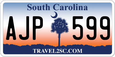 SC license plate AJP599