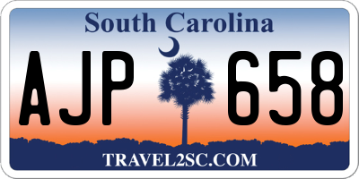 SC license plate AJP658