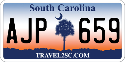 SC license plate AJP659