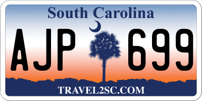 SC license plate AJP699