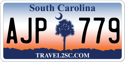 SC license plate AJP779