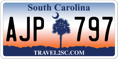 SC license plate AJP797
