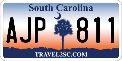 SC license plate AJP811