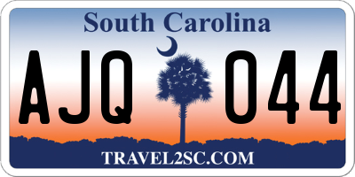 SC license plate AJQ044