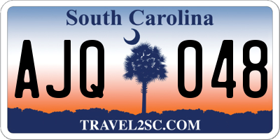 SC license plate AJQ048