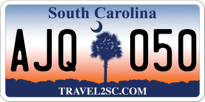 SC license plate AJQ050