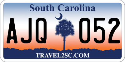 SC license plate AJQ052