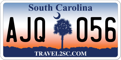 SC license plate AJQ056