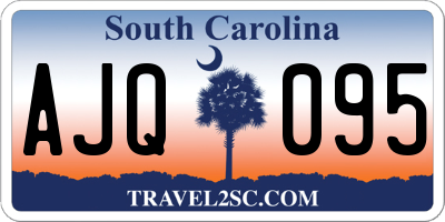 SC license plate AJQ095