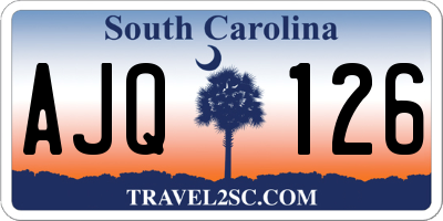 SC license plate AJQ126