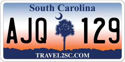 SC license plate AJQ129