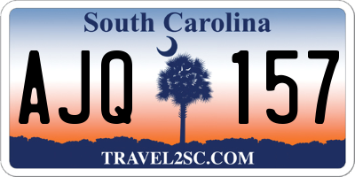 SC license plate AJQ157
