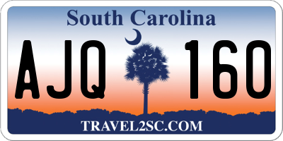 SC license plate AJQ160