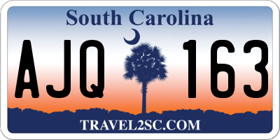 SC license plate AJQ163