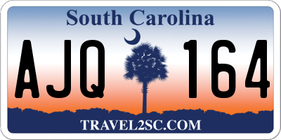 SC license plate AJQ164