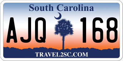 SC license plate AJQ168